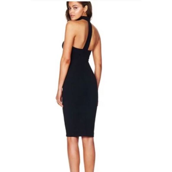 Nookie Frankie Bodycon Midi Dress Black Womens XS - Picture 2 of 14